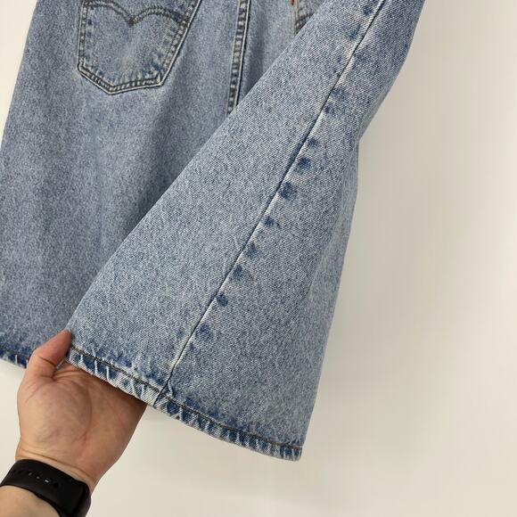 Vintage Orange Tab Levi’s 550 Light Wash Denim Shorts Sz 38 Baggy Y2K Dad Shorts - Picture 14 of 16